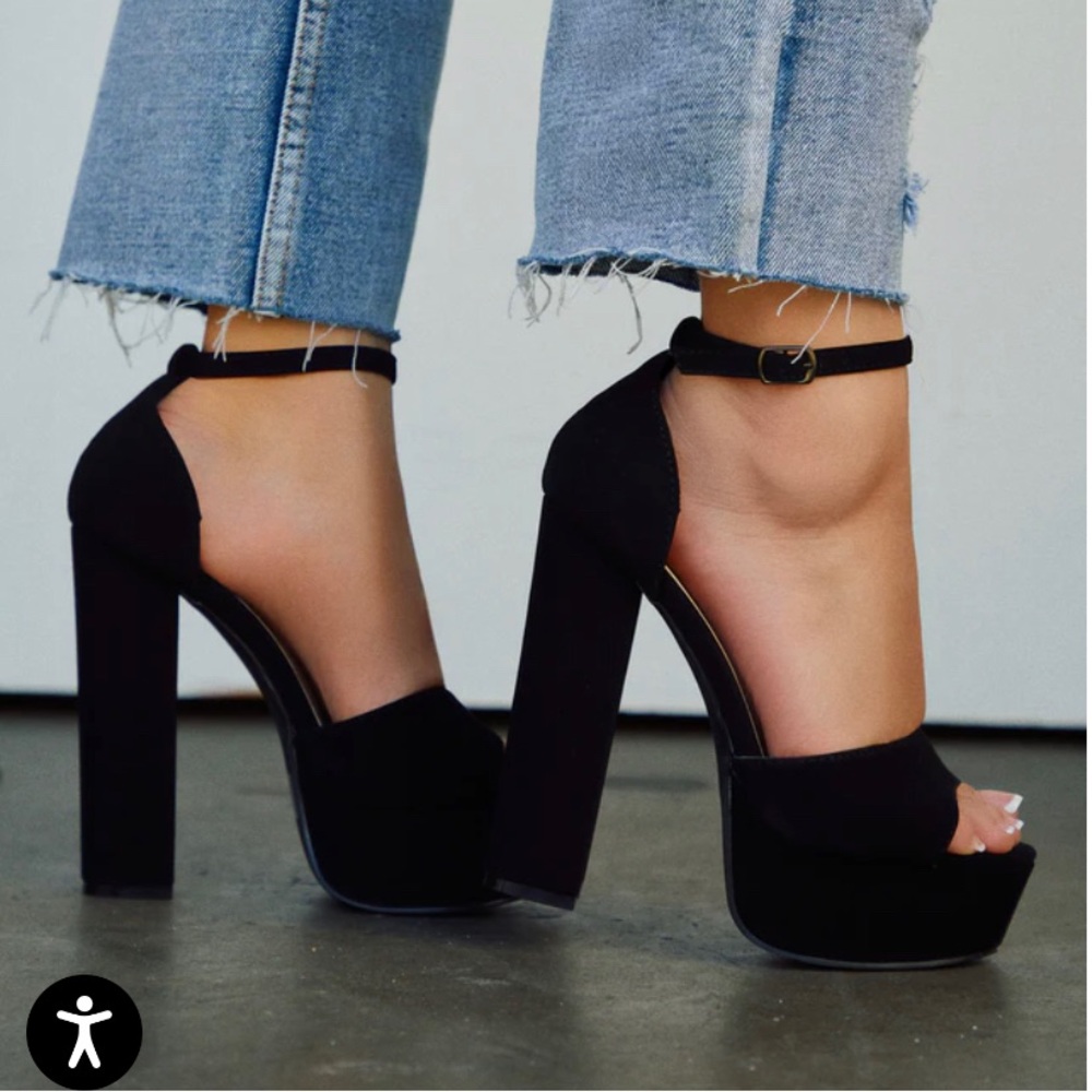 MissLola- PENELOPE PLATFORM BLOCK HIGH HEELS